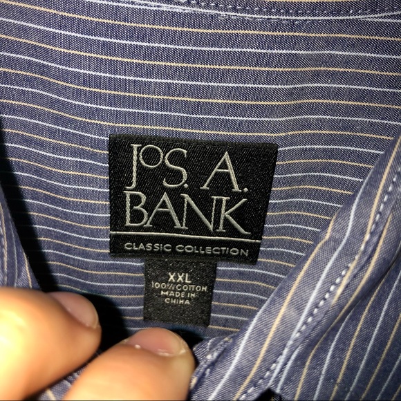 Jos A Bank Button-Down Collar Sportshirt - Picture 2 of 5